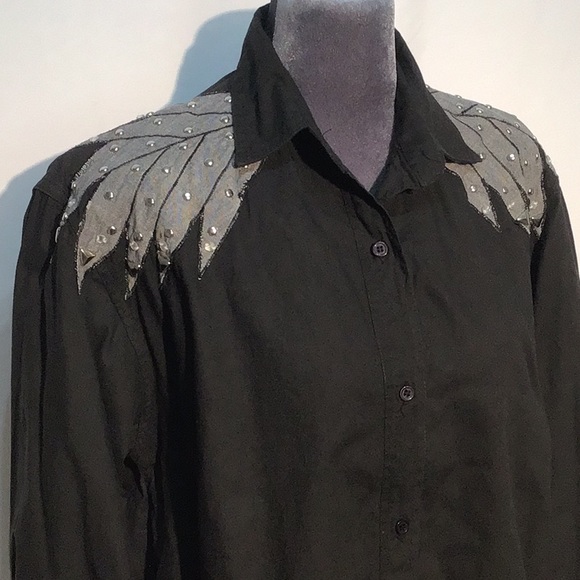 🌼Vintage 80’s🌼 First Class embellished blouse size medium - Picture 1 of 16